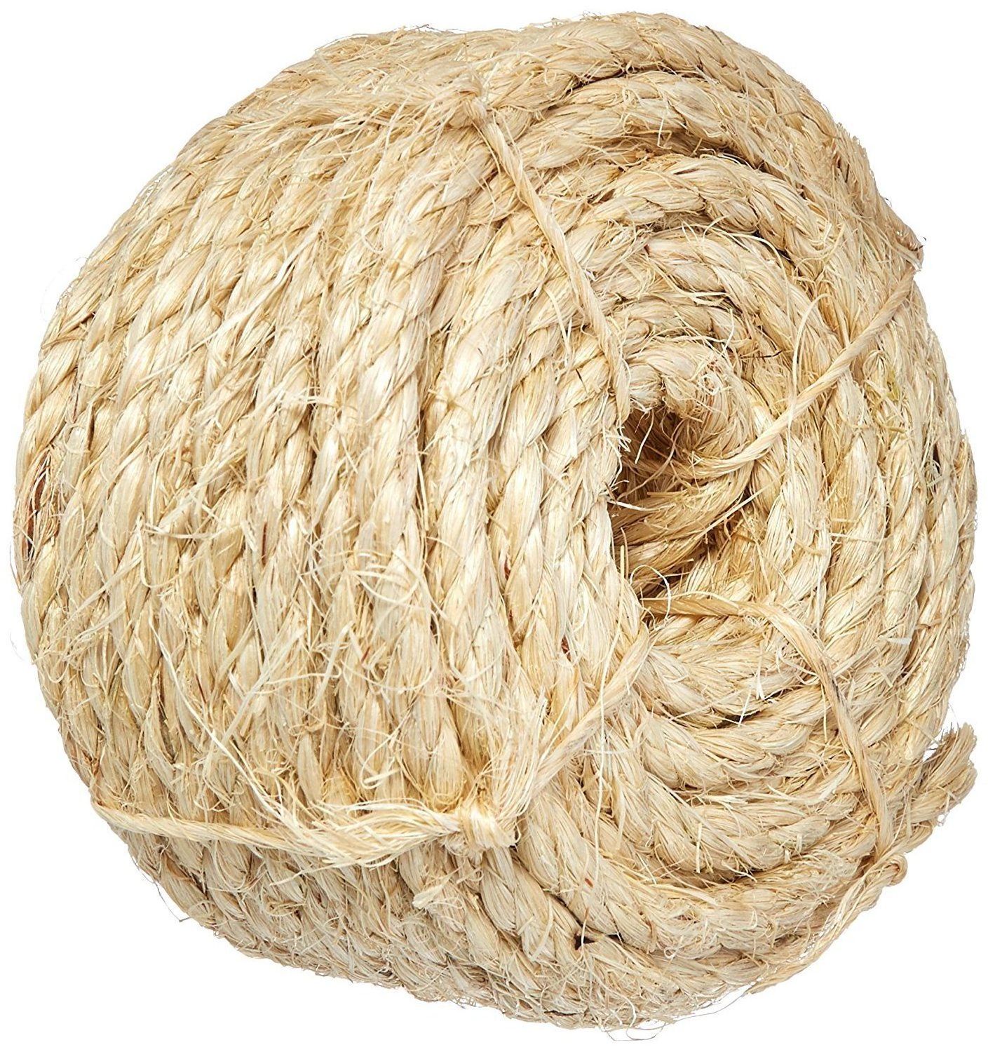 Wholesale  Natural Color Sisal Fiber Sisal Rope 6mm Twisted Rope Sisal