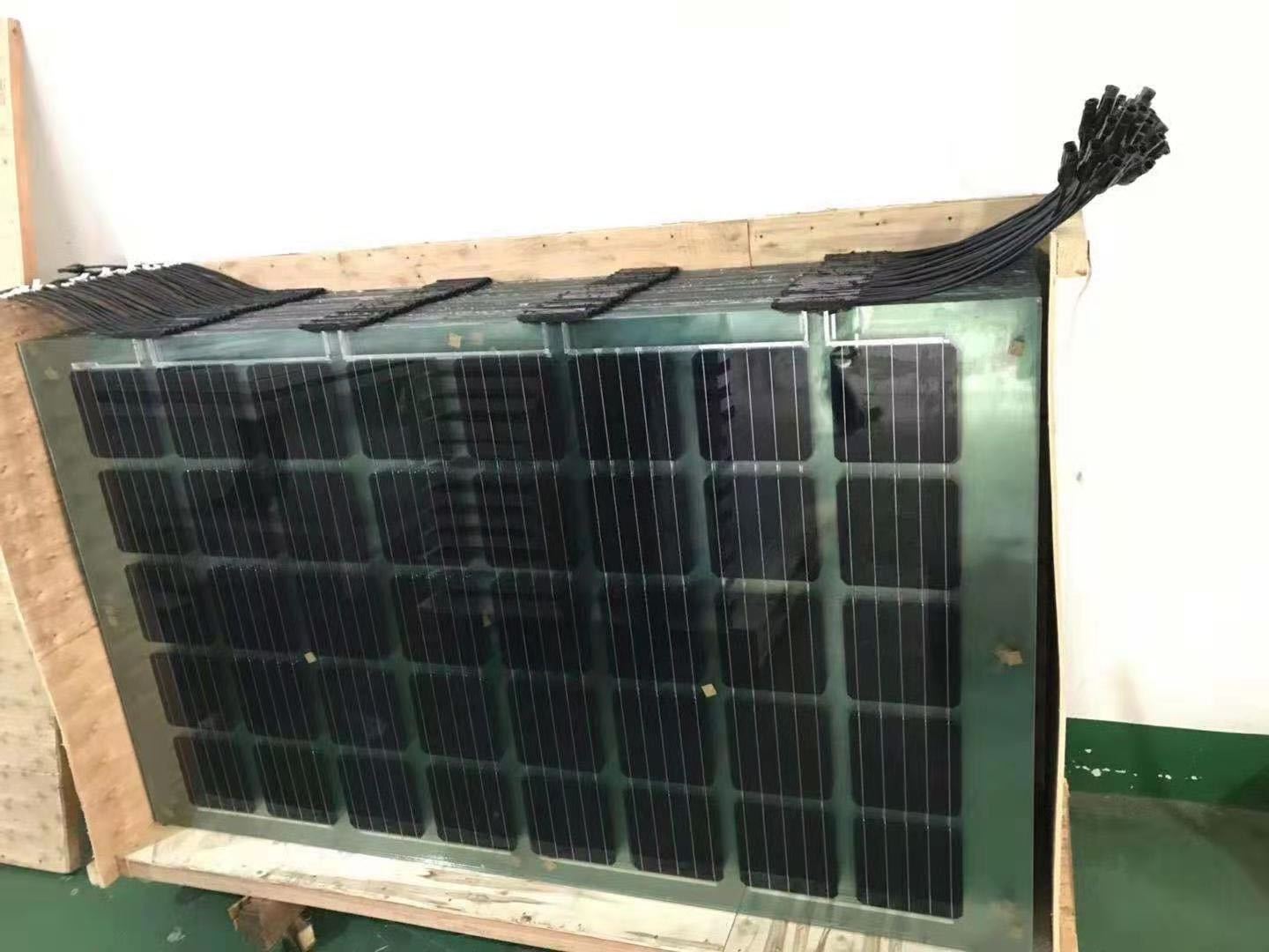 Transparent BIPV Double Glass PV Photovoltaic Solar Panel 300W 400w