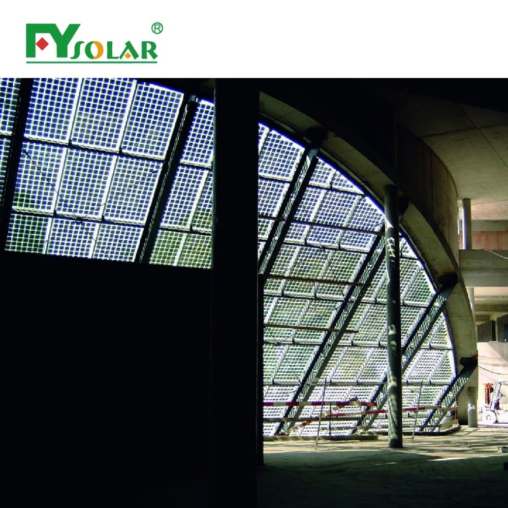 A module with solar cell BIPV photovoltaic transparent solar panel 300w 200w double glass