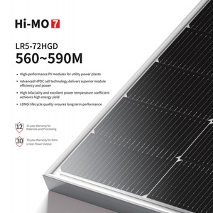 LONGi Hi-MO 6 Explorer LR5-72HTH 565-585M Half Cell LONGi Hi-MO hi mo 5 6 7 Solar Panels 565W 570W 575W 580W 585W