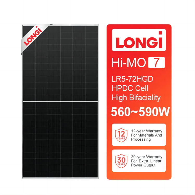 LONGi Hi-MO 6 Explorer LR5-72HTH 565-585M Half Cell LONGi Hi-MO hi mo 5 6 7 Solar Panels 565W 570W 575W 580W 585W