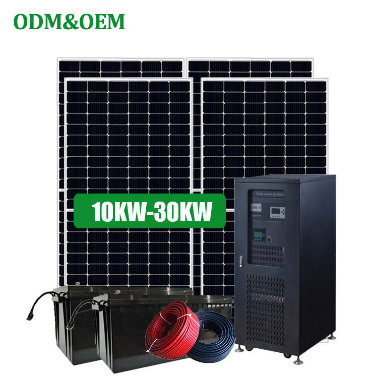 hybrid solar system 10kw 20kw 30kw 15kw solar power system 10kw 20kw off grid solar energy system complete