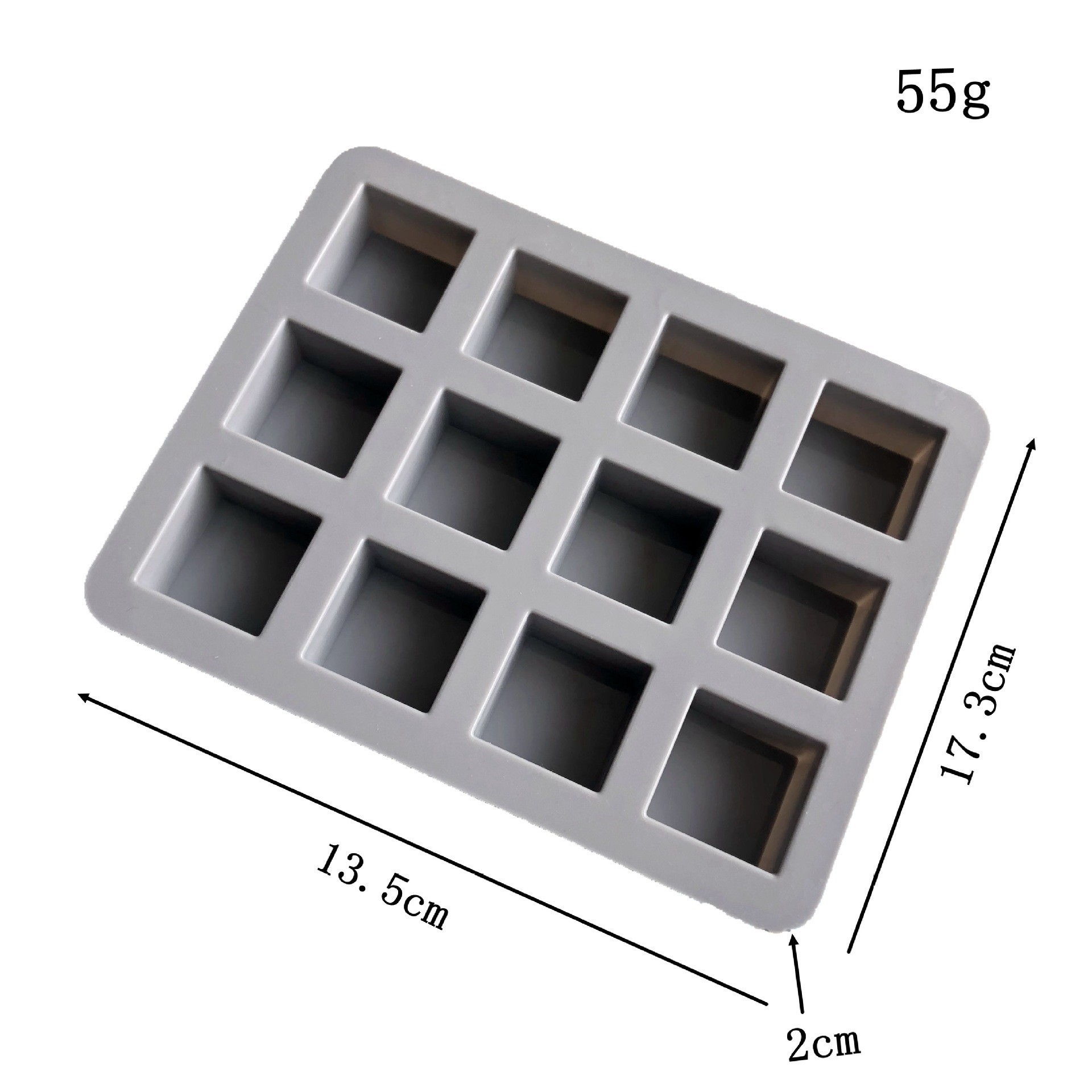 Square Cupcake Mini Rectangular Shaped Square Round Nonstick Bakeware Pan Baking Mold Cake Silicone