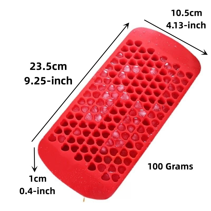 Silicone Ice Cube Mold Small Tray Mini Maker For Drinks Size Tiny Square Miniature Round Compact With Lid Cover Cocktails Flexib