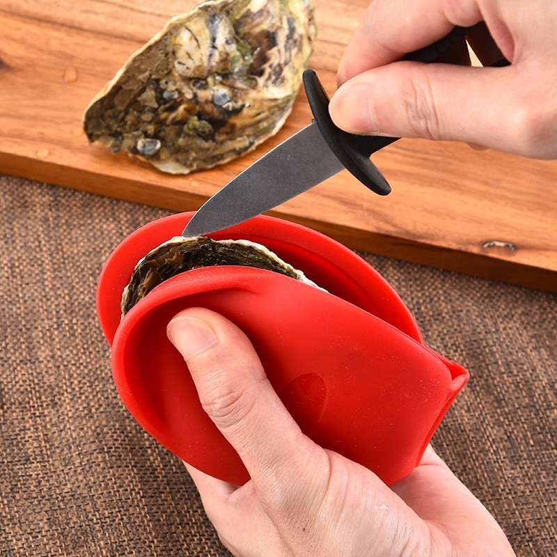 Silicone Oysters opener shucking tool knife shucker opening set gloves kit accessories equipment supplies utensils gadgets good