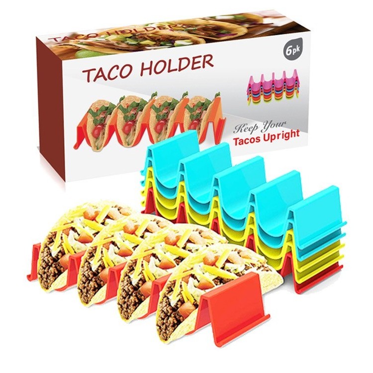 Taco Holder Stand Shell Rack Serving Tray Display Presentation Party Supplies Accessory Utensil Dinnerware Solution Gadget Tool