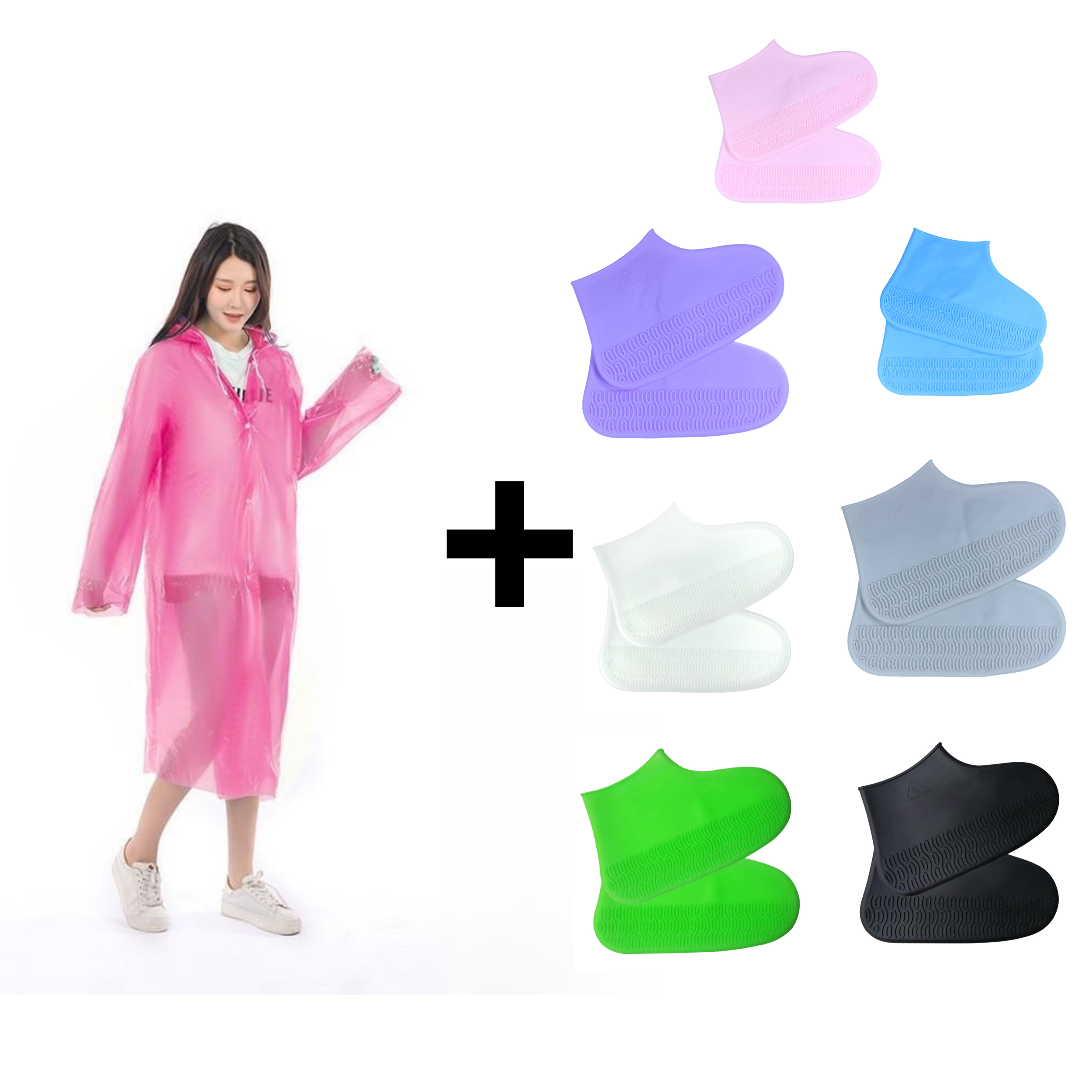 2024 Reusable outdoors Lightweight Transparent Disposable Womens Rain Men For Raincoats Waterproof Raincoat Covers Shoe Silicone