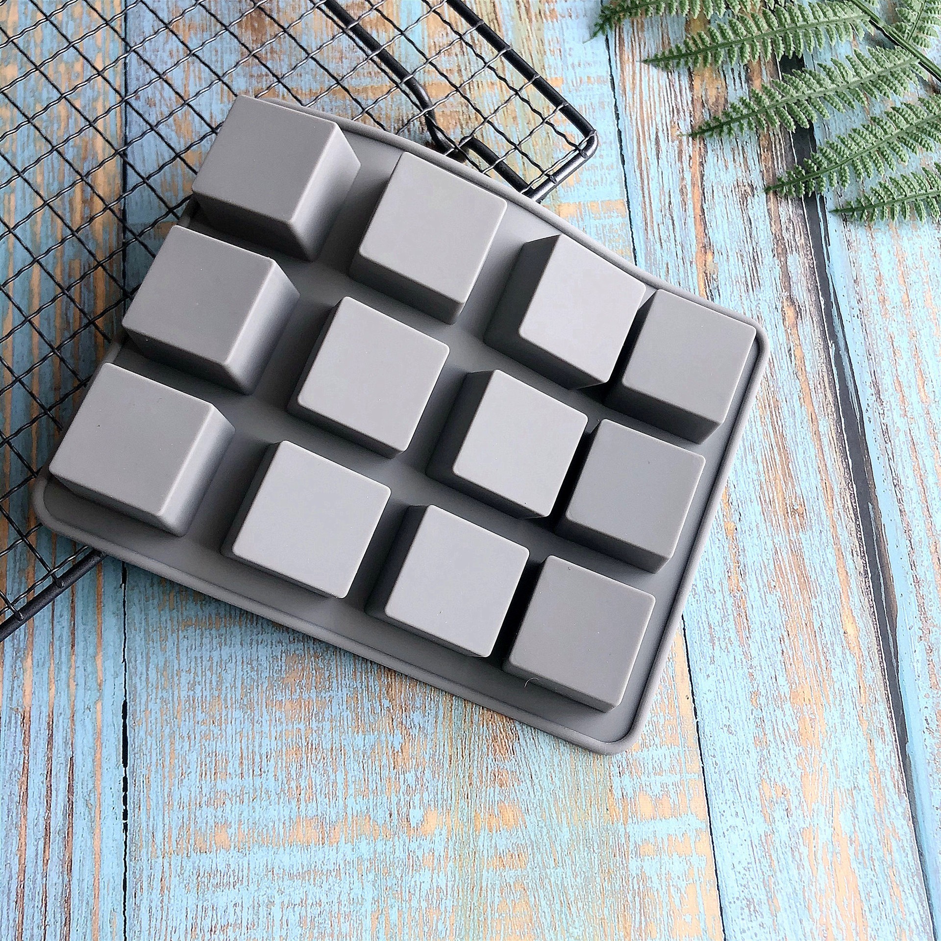 Square Cupcake Mini Rectangular Shaped Square Round Nonstick Bakeware Pan Baking Mold Cake Silicone