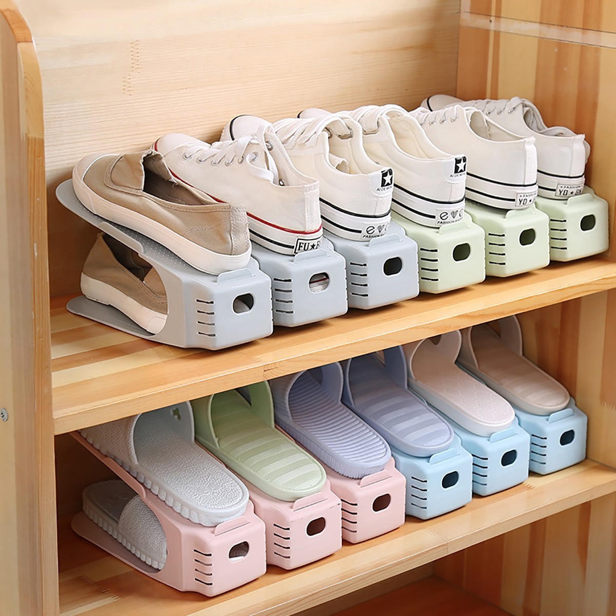 Top Selling Foldable Shoes Organizer Plastic Shoe Organizer Storage Box Shoes Rack For Save Room