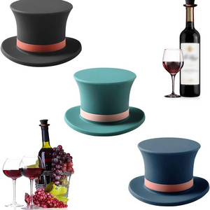 Silicone Wine Stoppers for Wine Bottles Reusable Magic Cap Decorative Beverage Corks Wine Saver Silicone Bottle Top Cover