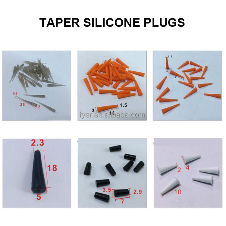 Custom Made Dustproof And Waterproof Silicone Rubber Tapered Stopper Hole Sealing Plugs For Powder Coating