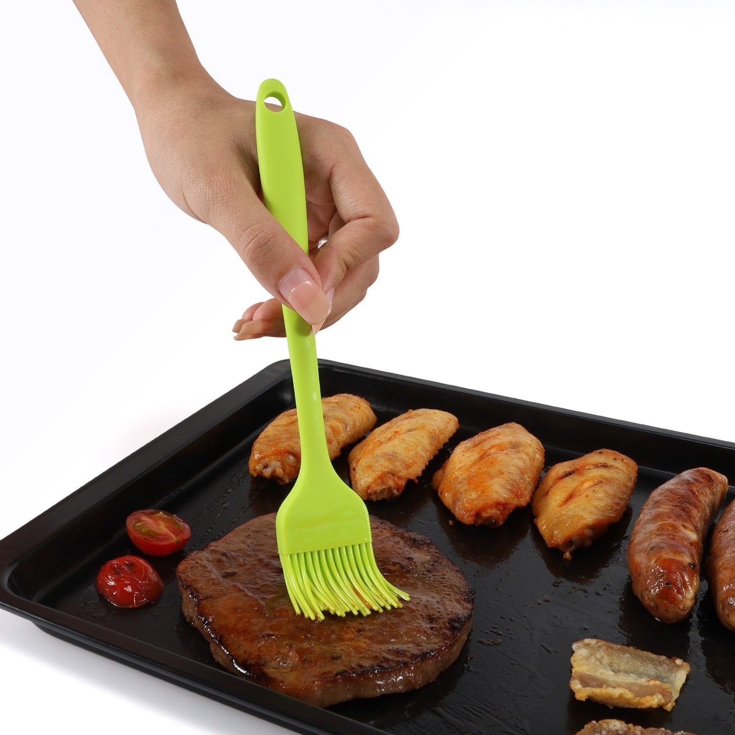 Grill Grilling Pastry Hightemperature Bbq Kitchen Basting Foodgrade Nonstick Baking Resistant Heat Cooking Brush Oil Silicone