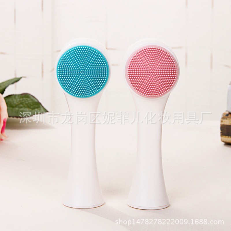 silicone face body brush bath exfoliating shower exfoliator wash cleaning massager sponge loofah mitt glove buffer