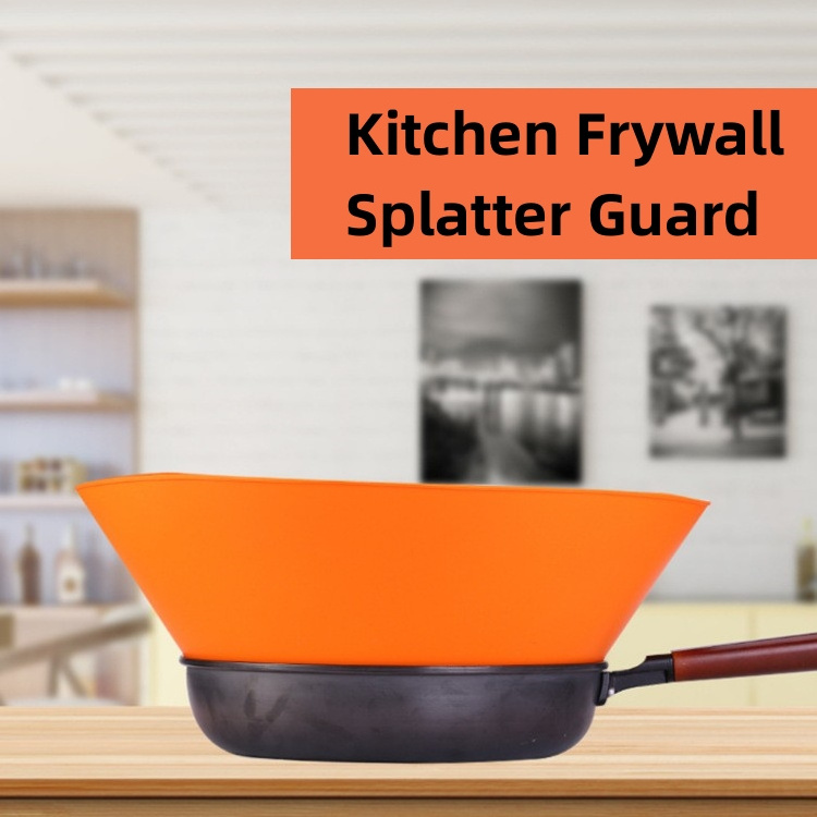 Splatter Guard Screen For Frying Cooking Grease Stove Oil Fry Pan Shield Fryer Silicone Adjustable Nonstick Stainless Steel Mesh