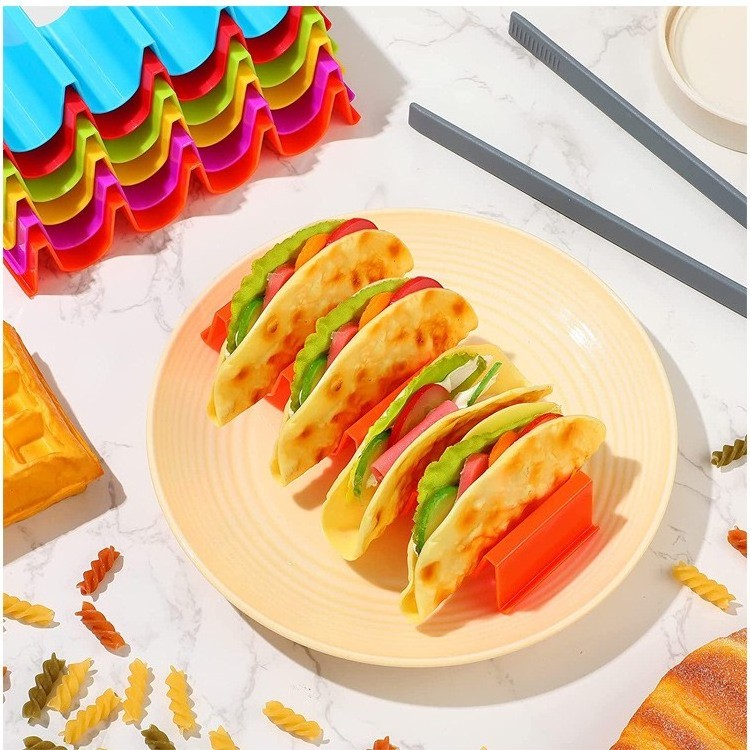 Taco Holder Stand Shell Rack Serving Tray Display Presentation Party Supplies Accessory Utensil Dinnerware Solution Gadget Tool