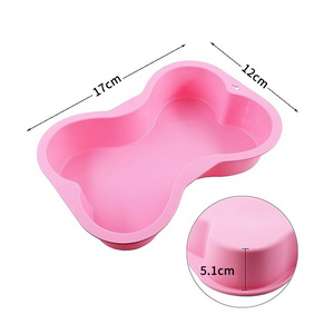 3D Food Grade Dog Bone Shape Molds for Cakes Preform Silicone Cake Mold Cake Mould Silicone Molds