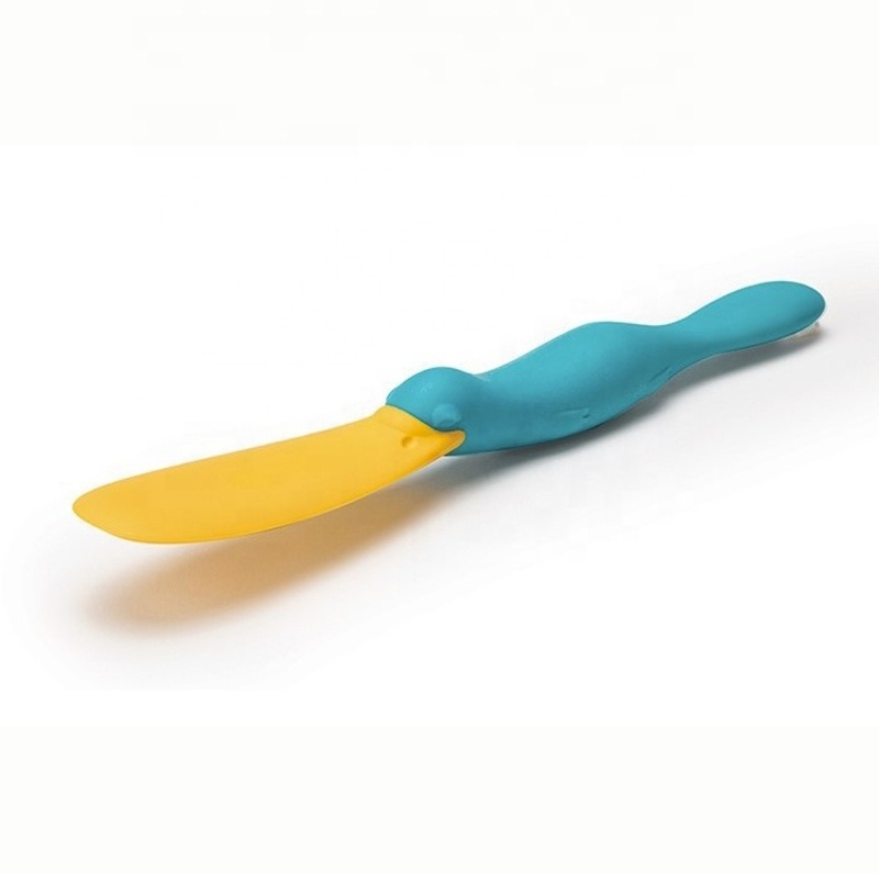 Creative Platypus Sauce Jar Silicone Scraper Toast Cheese Spatula bread pie spread knife butter scraper