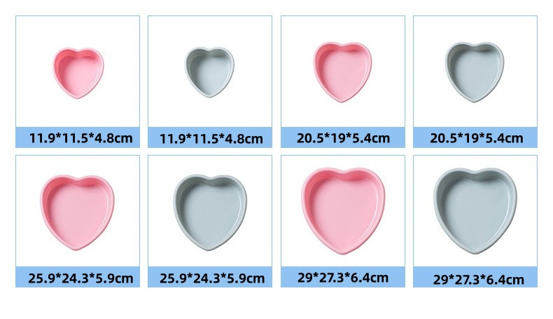 Loaf Bundt Cupcake Mini Rectangular shaped Flowershaped Square Round Nonstick Bakeware Pan Baking Mold Cake Heart Silicone