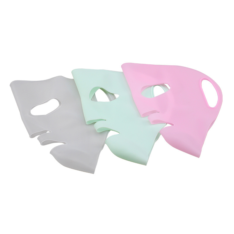 Silicone Skin Mask Reusable Moisturizing Face Silicone Face Wrap for Sheet Prevent Evaporation Masks Face Care Tool