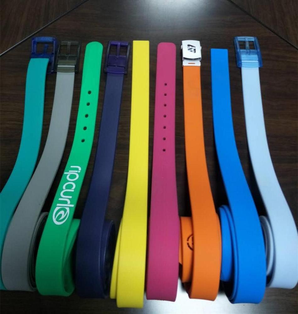 silicone rubber golf belts popular silicone waist belt for lady and men