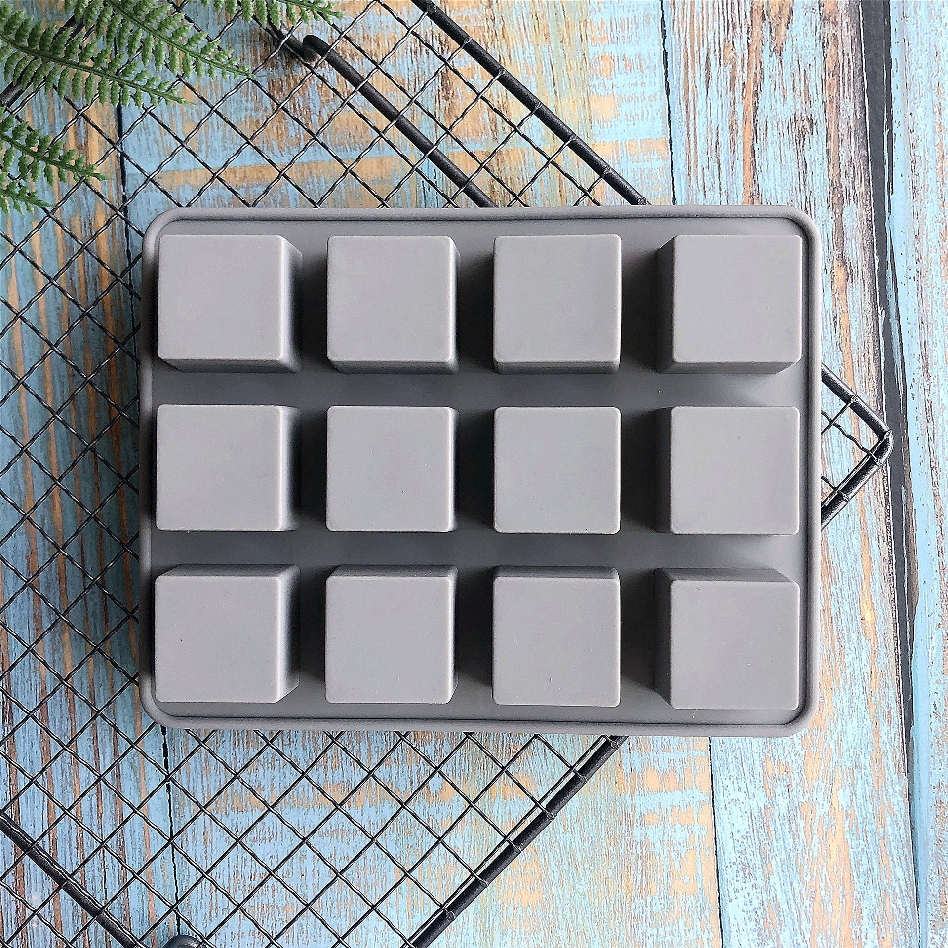 Square Cupcake Mini Rectangular Shaped Square Round Nonstick Bakeware Pan Baking Mold Cake Silicone