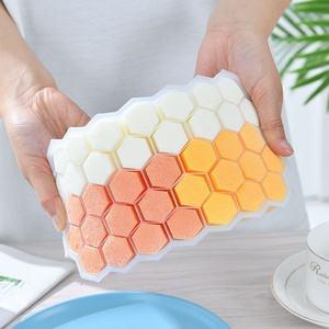 2023 Clay Plaster Fondant Cube Ice Epoxy Chocolate Concrete Candle Jewelry Baking Soap Diy Crafts Resin Mold Hexagon Silicone