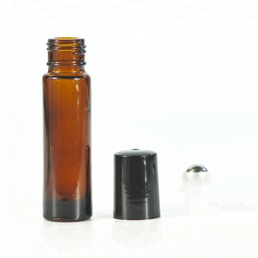 2ml 3ml 5ml 10ml Amber Glass Bottle Botellas For Perfume Essential Oils Cosmetic Jars Empty  Roller Bal On Bottles