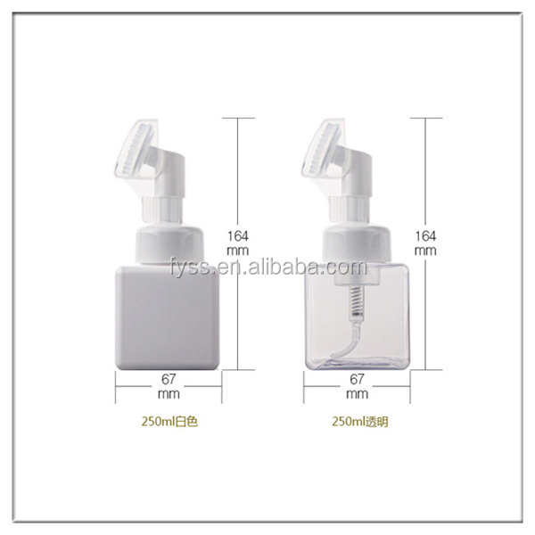 250ml Foam soap Dispenser bottle plastic spray bottles with Foamer