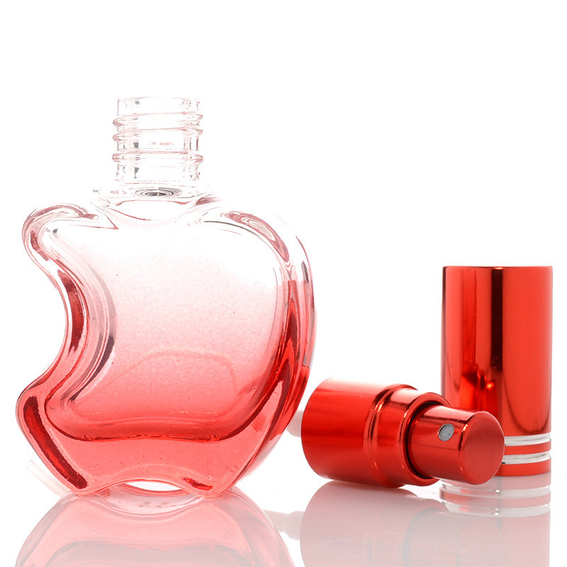 Hangzhou hot sale Apple shaped glass special perfume spray bottle 10ml