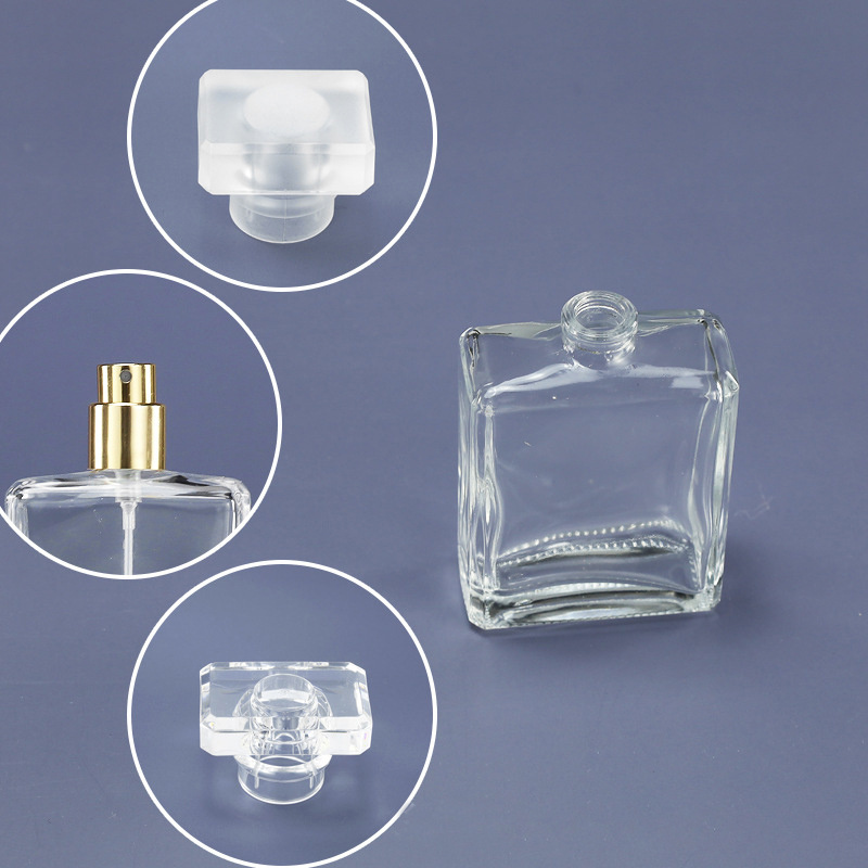 Design your own empty luxury glass rectangle perfume bottle arabic 30ml