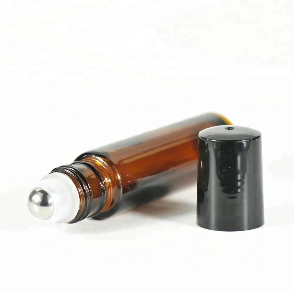 2ml 3ml 5ml 10ml Amber Glass Bottle Botellas For Perfume Essential Oils Cosmetic Jars Empty  Roller Bal On Bottles