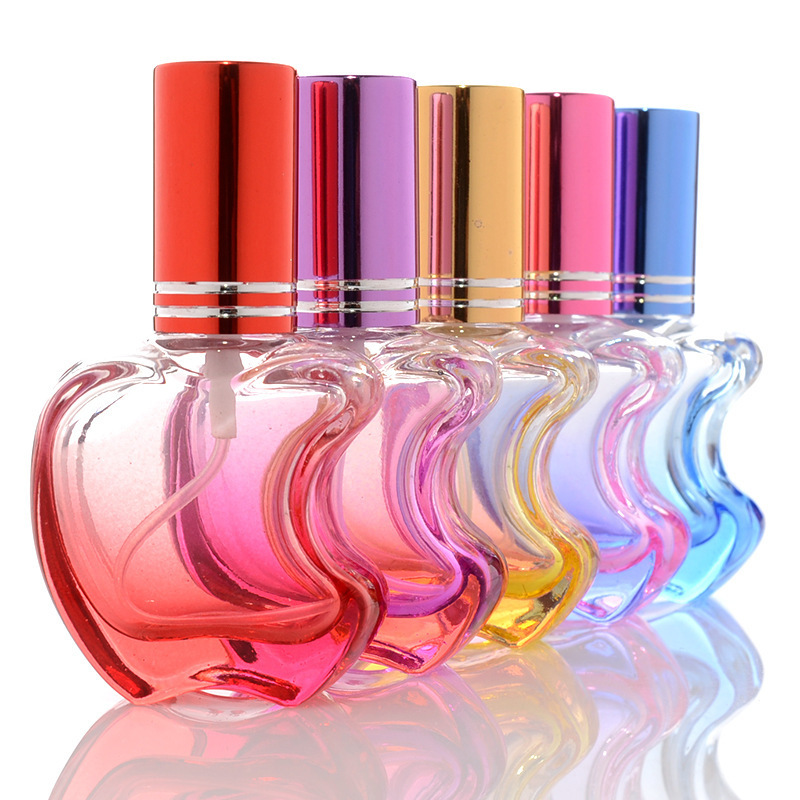 Hangzhou hot sale Apple shaped glass special perfume spray bottle 10ml