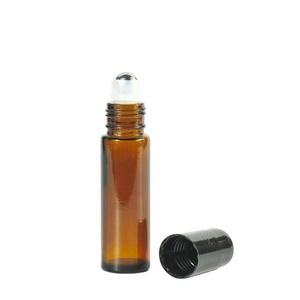 2ml 3ml 5ml 10ml Amber Glass Bottle Botellas For Perfume Essential Oils Cosmetic Jars Empty  Roller Bal On Bottles