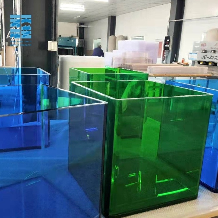 OEM Colored acrylic box Large Acrylic Display Cube