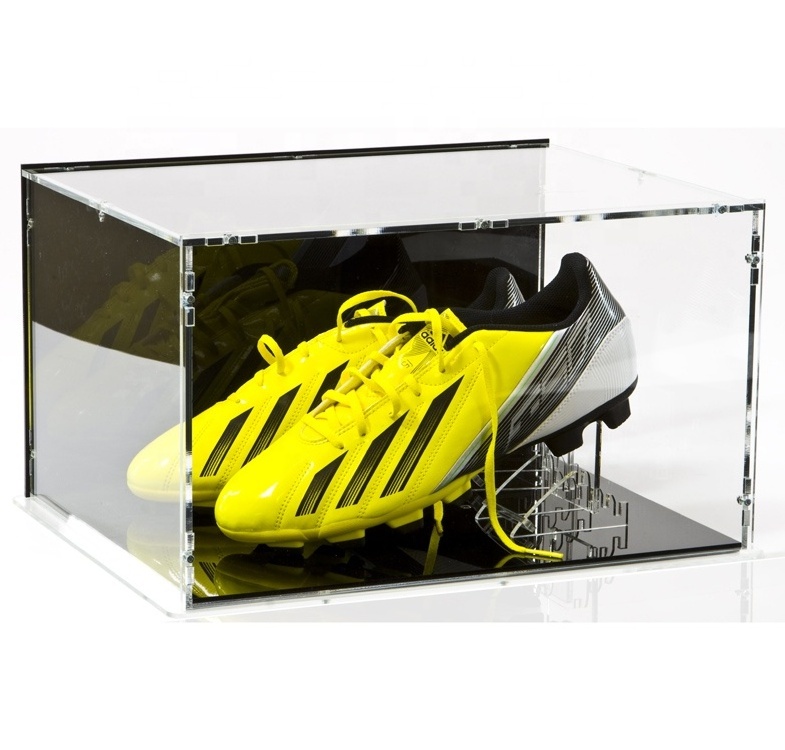 acrylic shoe display case acrylic football boot display case