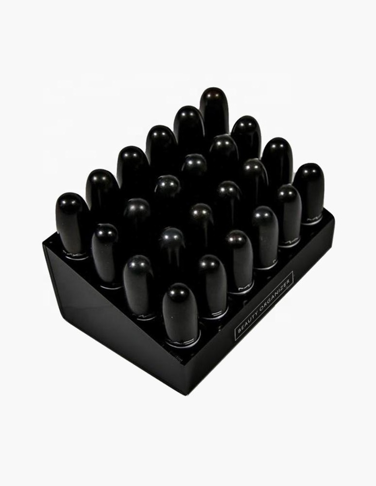 Manufacturer Makeup Organizer Acrylic Lipstick Holder 24 Slot Storage Case Box Solution acrylic lipstick organizer