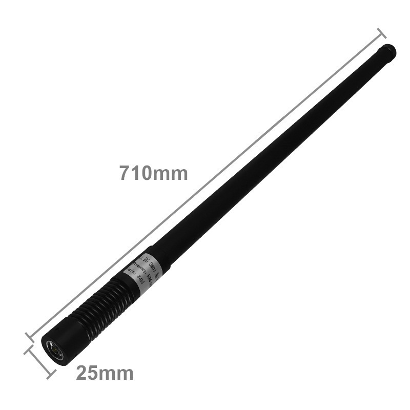 0.8G high gain spring fiberglass antenna outdoor waterproof omnidirectional antenna 25 vertical lobes