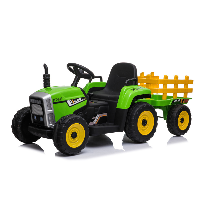 2020 hot design 12v battery kids ride on car 4 wheelers with 2speed tractor truck vehicle for children