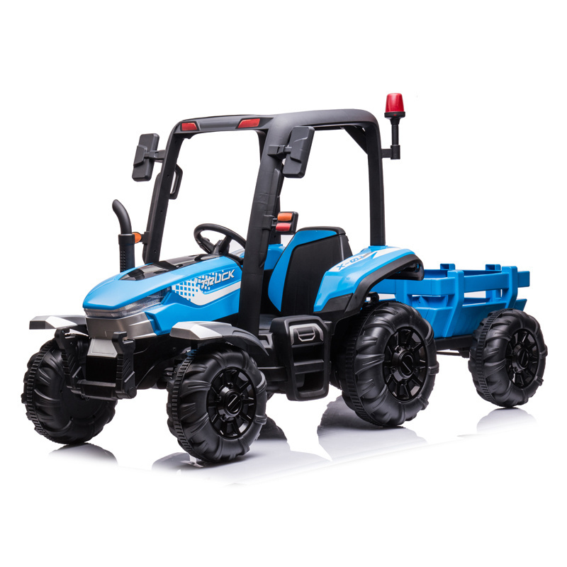 2023 Hot Selling Kids 24V Ride On Tractor Child Battery Car Toy Child Electric Ride On Car with trailer