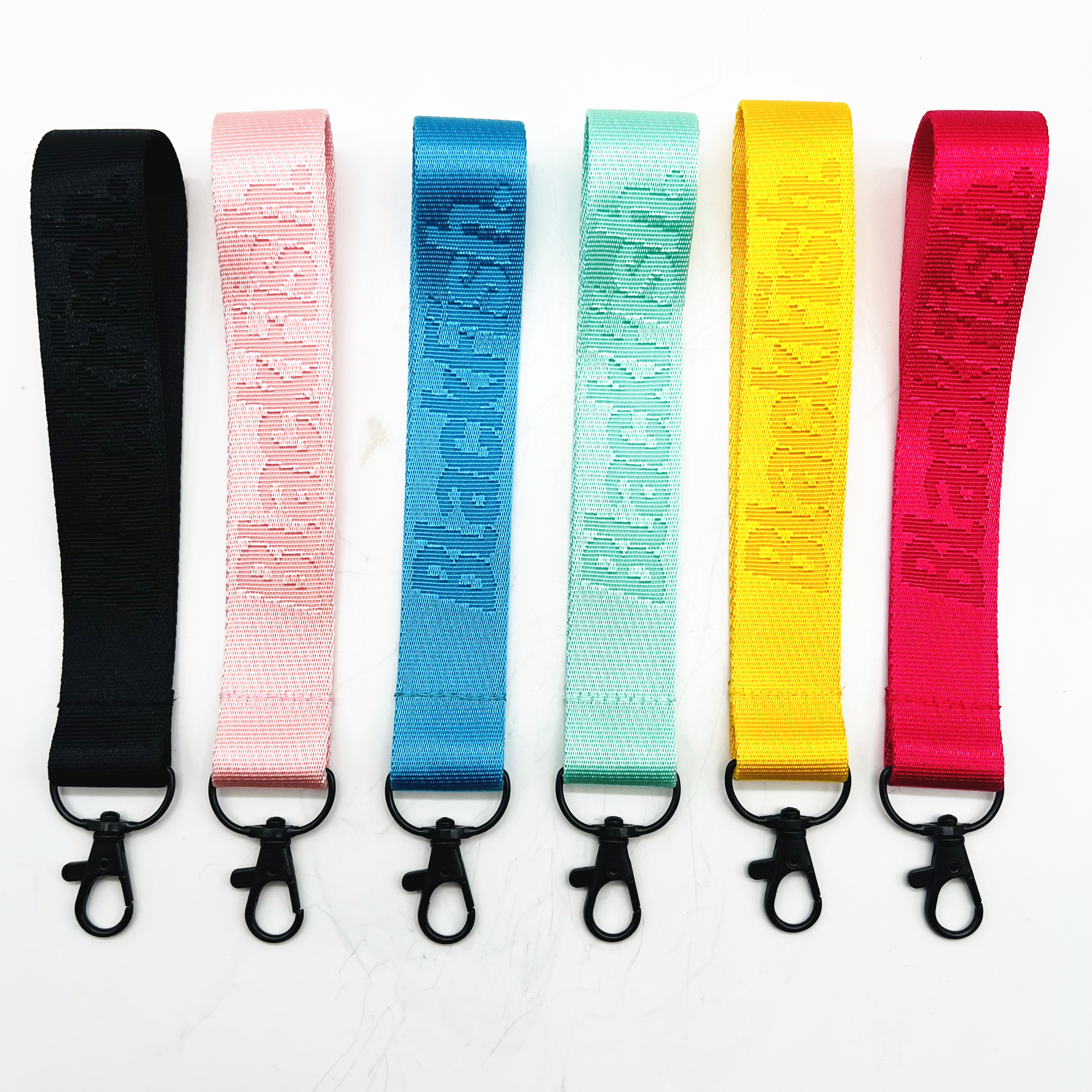 2023 High Quality Key Chain Holder Strap Hand Wrist Strap Nylon Wristlet Lanyard for Wallet Phone