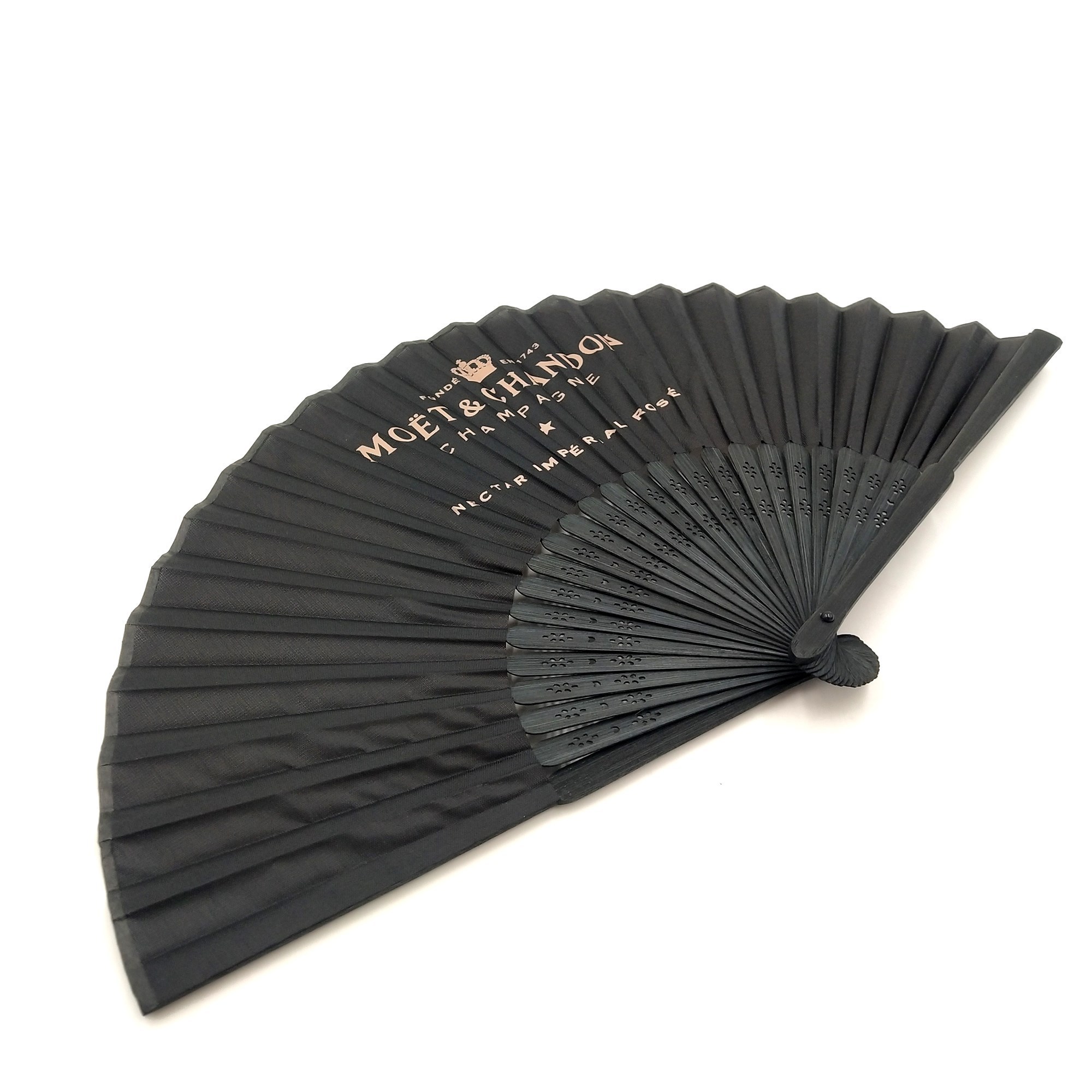 2023 Wholesale Custom Printed Logo Folding High Quality Personalized Bamboo Hand Held Fan Printed Fans