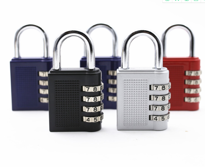 Combination Lock Resettable 4-Digit Padlock in zinc alloy 4 digit combination locks