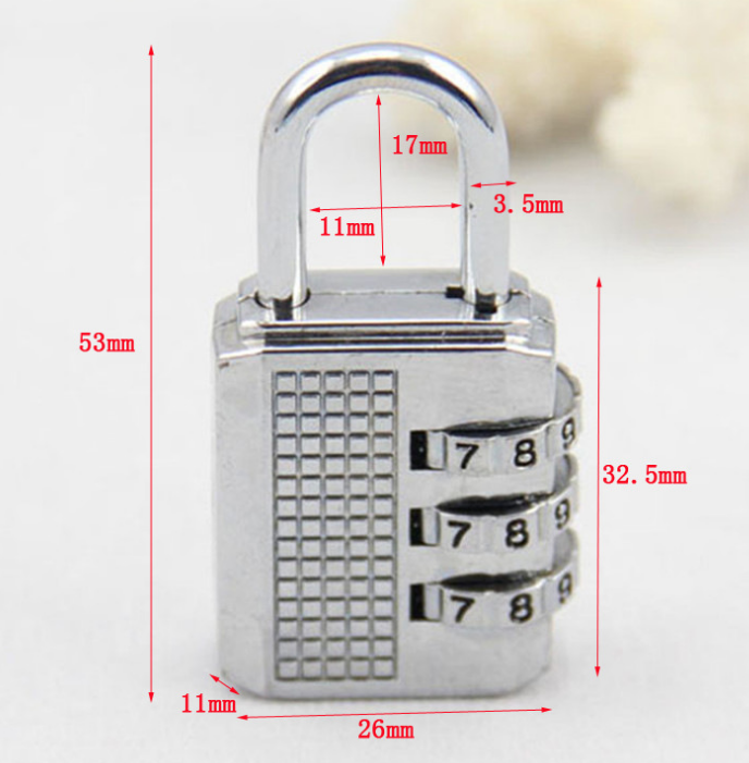 Combination Lock Resettable 4-Digit Padlock in zinc alloy 4 digit combination locks