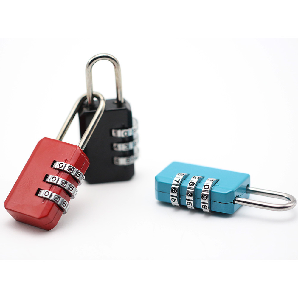 3 Digit Dial Combination Code Number Lock Padlock For Luggage Zipper Bag Backpack Handbag Suitcase Drawer Durable Locks