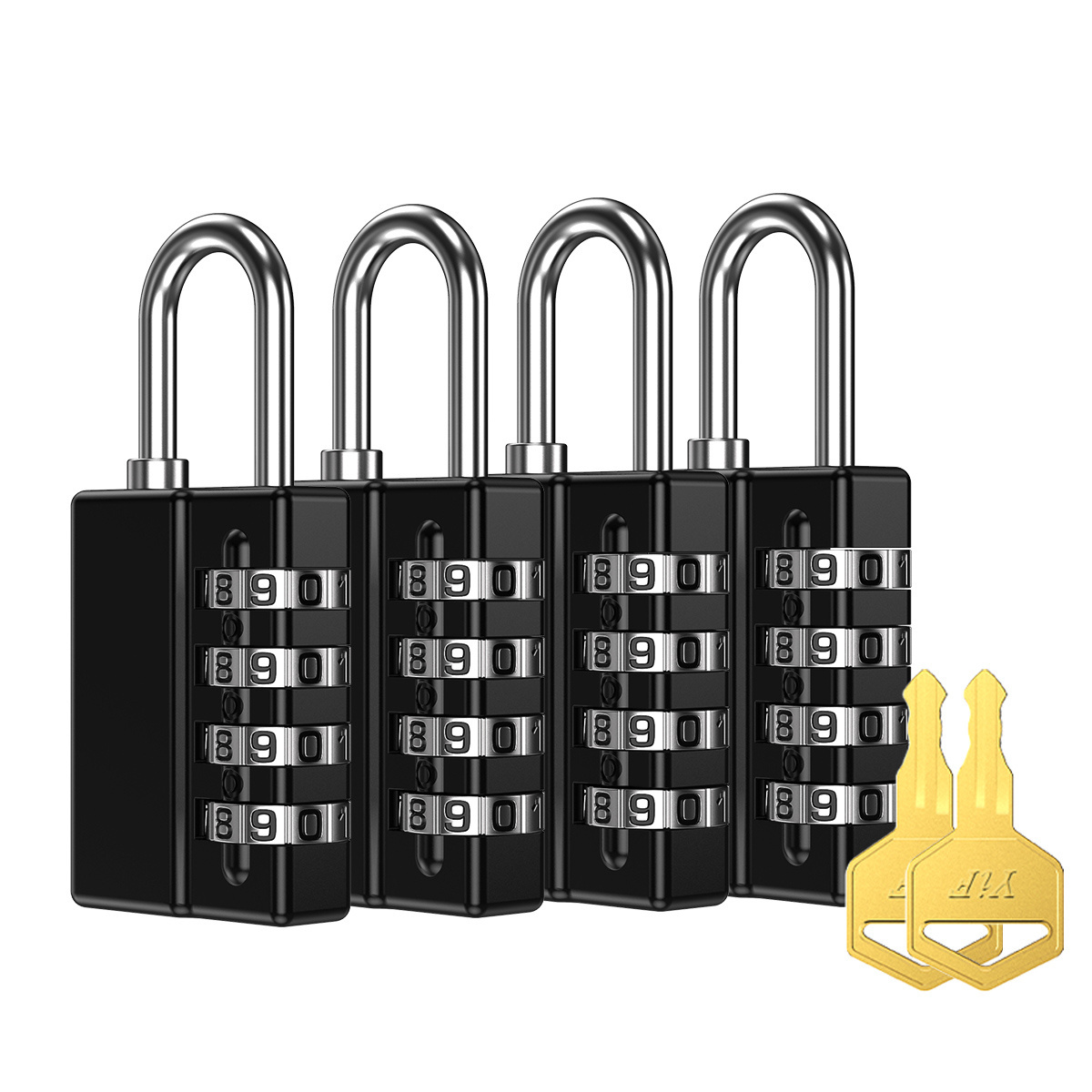 4 Dial Digit Combination Lock Waterproof Security Padlock Outdoor Gym Trunk Safely Code Lock