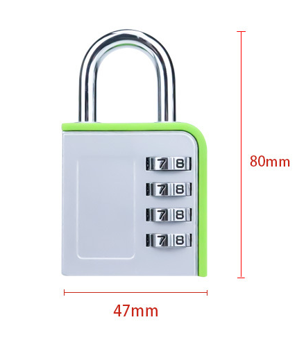 Heavy Combination color  Lock 4 Digit Padlock for School Gym Locker, Sports Locker, Fence, Toolbox, Gate, Case, Hasp Storage