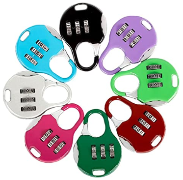 Small Combination Lock 4 Digit Padlock for School Gym Locker, Sports Locker, Fence, Hasp Storage