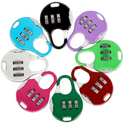 Small Combination Lock 4 Digit Padlock for School Gym Locker, Sports Locker, Fence, Hasp Storage