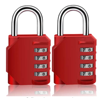 4 Digit Combination Lock Resettable Waterproof Padlock Outdoor Key Padlock With Hardened Shackle