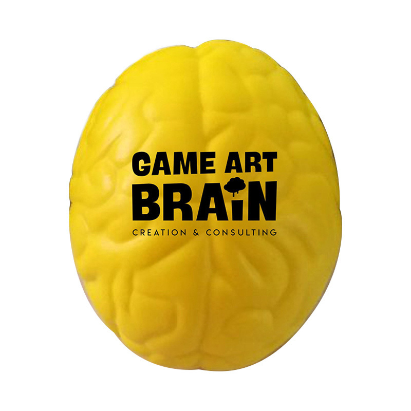 BSBH Promotional Halloween Brain Toy Hand Muscle Exercise Customized PU Balls Pressure Ball Brain Stress Ball Wholesale